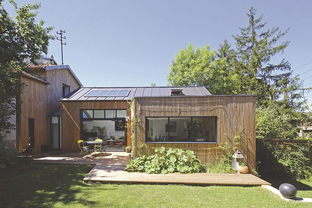 extension ossature bois ou veranda