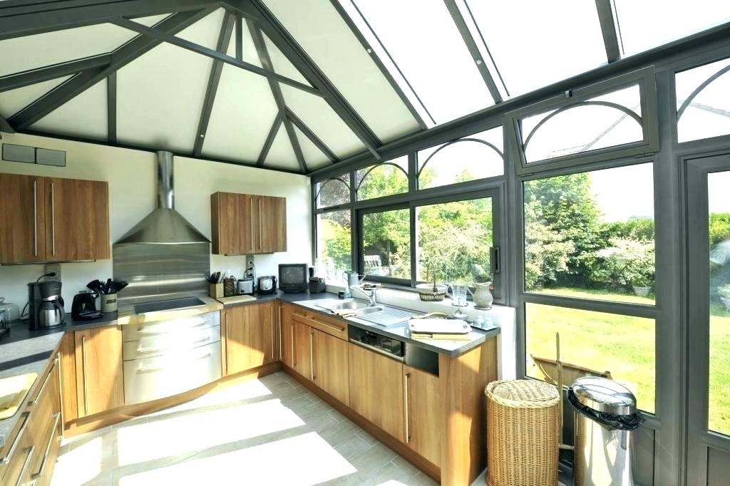 veranda cuisine en bois