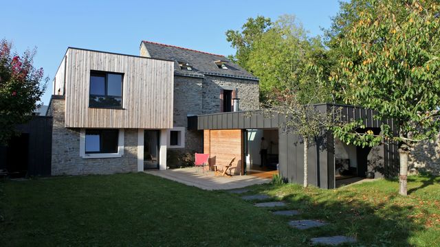 veranda sur maison bois