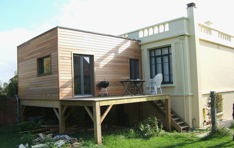 extension veranda sur pilotis