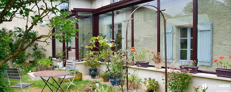extension veranda sur maison ancienne
