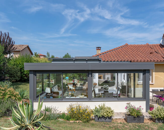 veranda sur maison avec sous sol