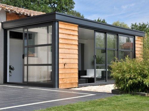 veranda bois extension