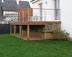 veranda bois sur pilotis