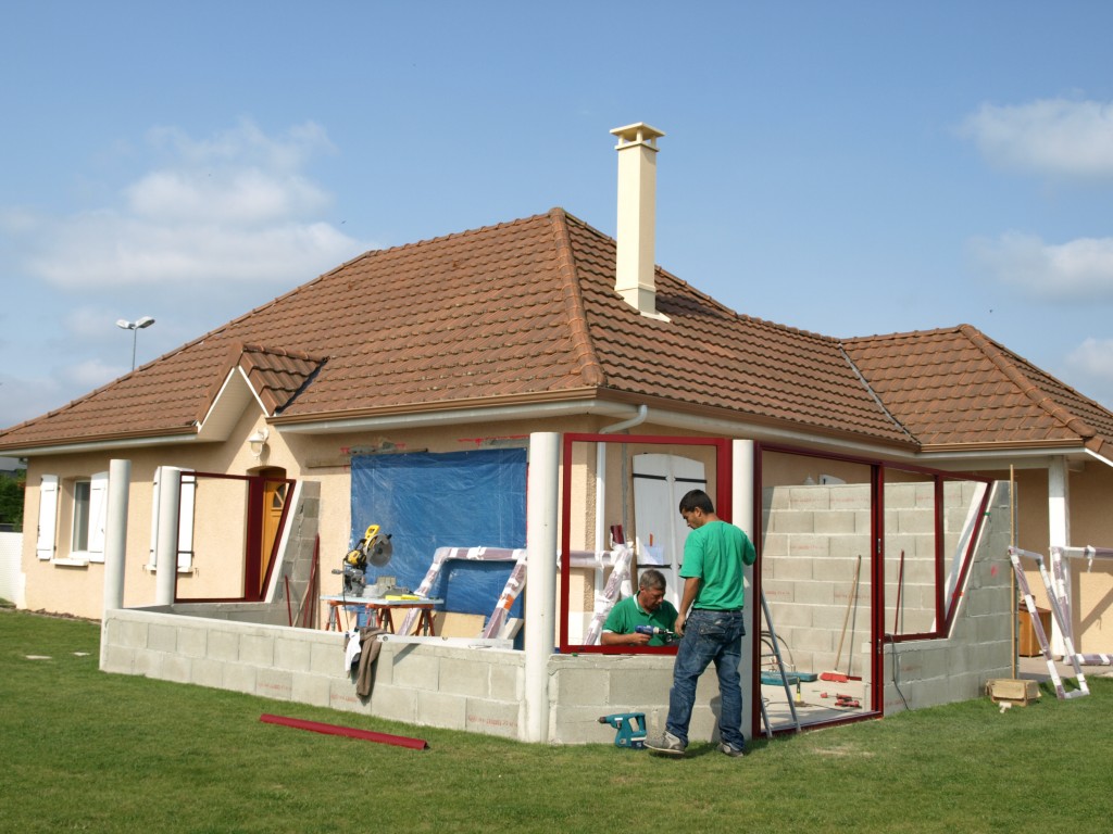veranda structure beton