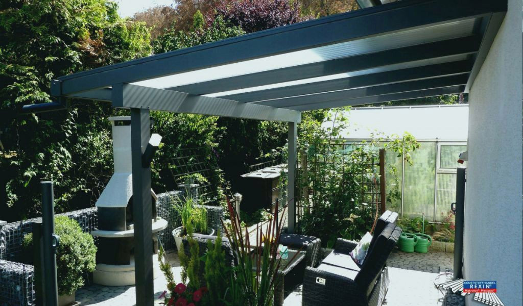 veranda bois luxe