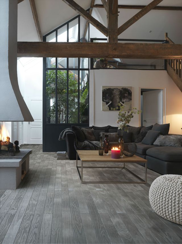 veranda parquet gris