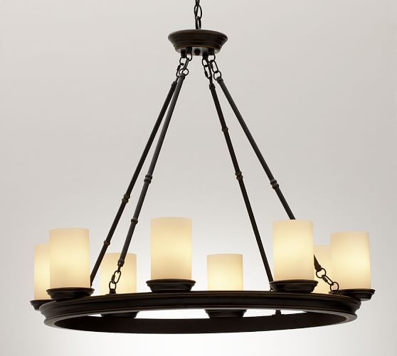 veranda linear chandelier bronze finish