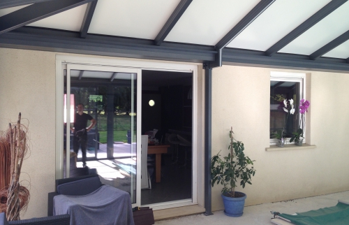 veranda entre maison et garage