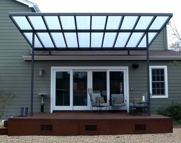 veranda aus metall