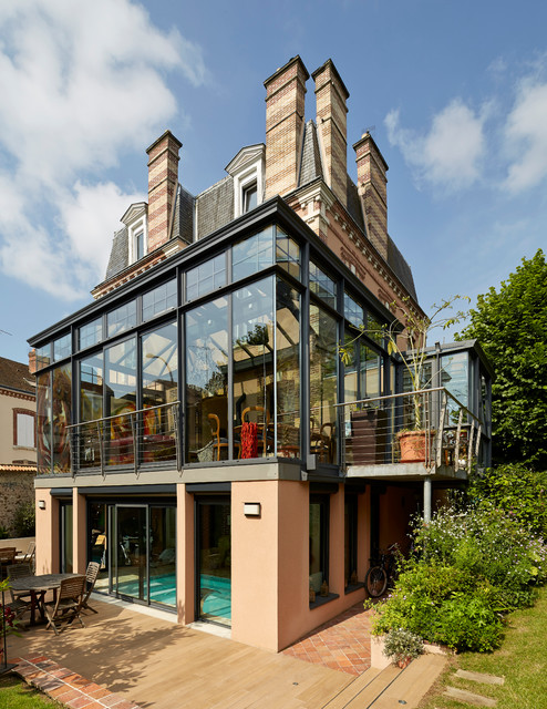 veranda avec toit balcon
