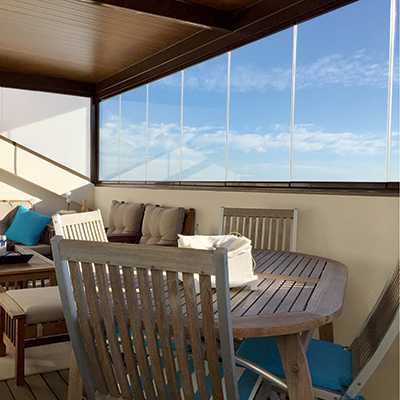 veranda pour fermer un balcon