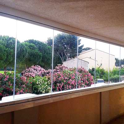 veranda pour fermer un balcon