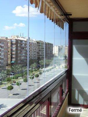 veranda pour fermer un balcon