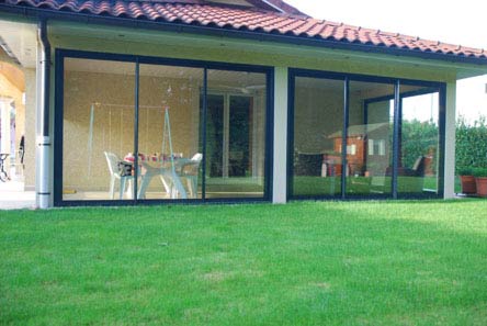 fermeture veranda en bois