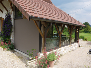 fermeture veranda bois