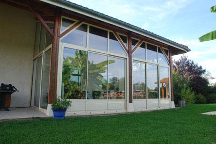 fermeture veranda en bois