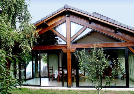 fermeture veranda en bois