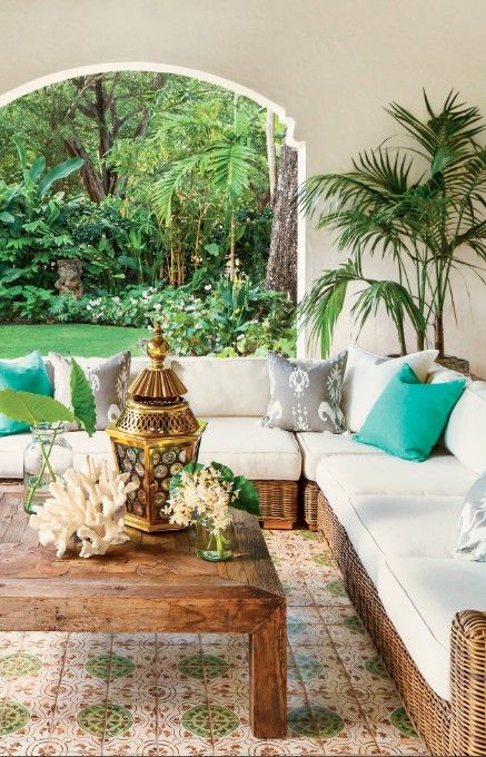 veranda salon marocain