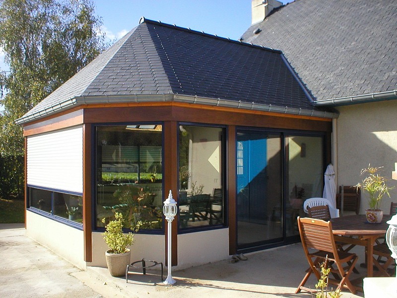 veranda bois cotes d'armor