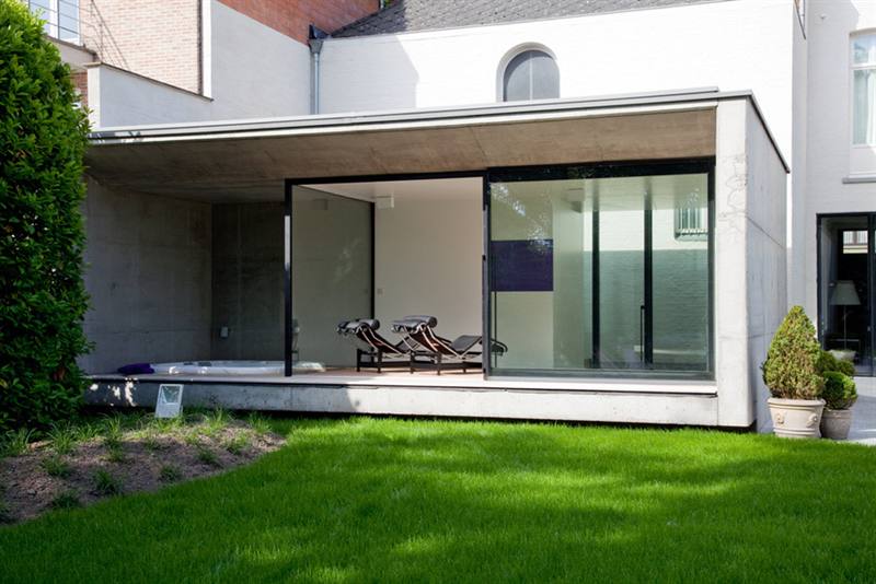 betonnen veranda