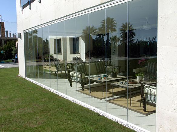 veranda fermÃ©e en verre