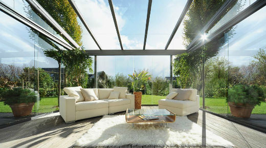retractable glass veranda