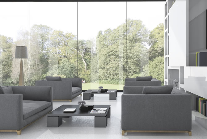 moderne glazen veranda