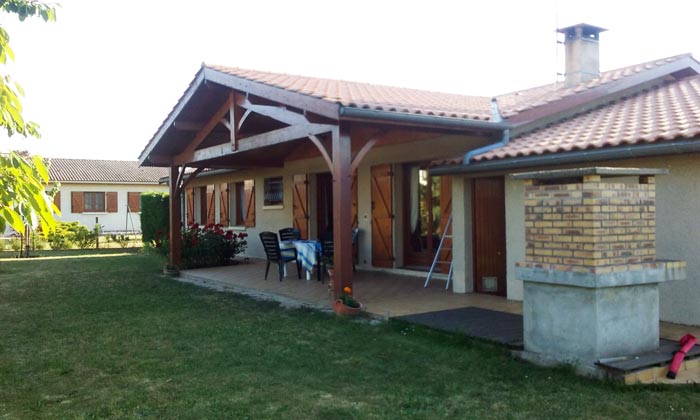 veranda maison landaise
