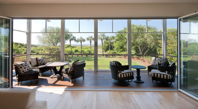 retractable glass veranda