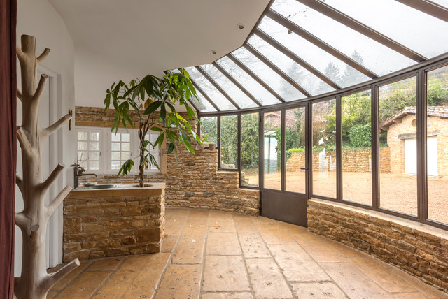 veranda maison campagne