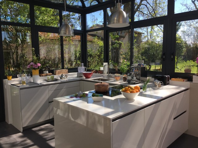 veranda moderne cuisine