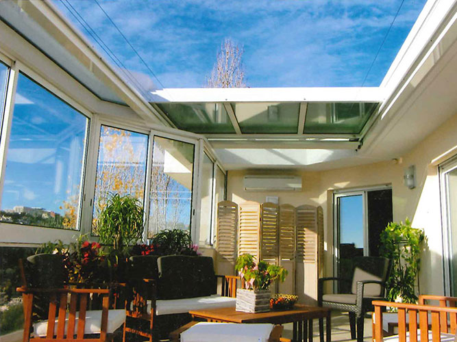 toit veranda escamotable