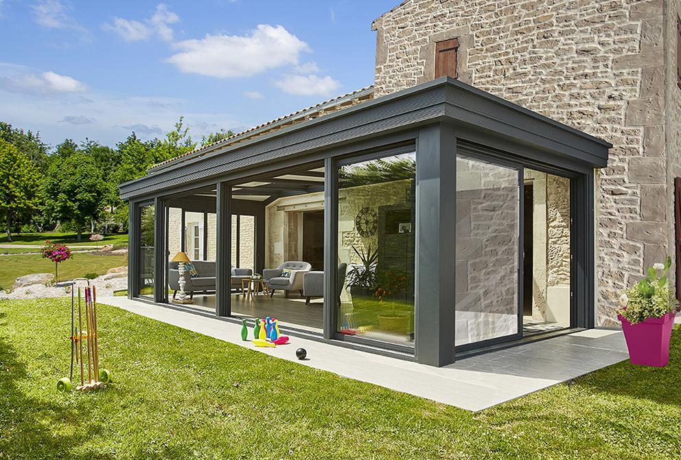 veranda alu noir