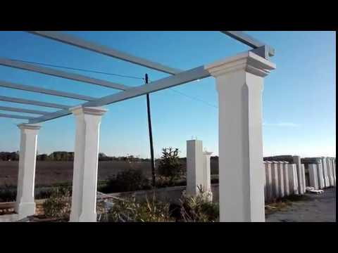veranda poteau beton