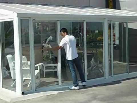 veranda balcone scorrevole