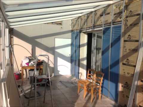 amenagement mur veranda