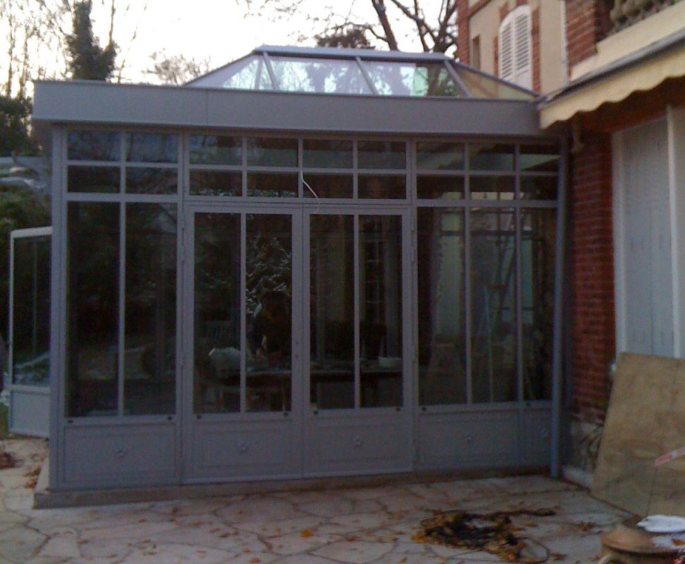 veranda acier fineline