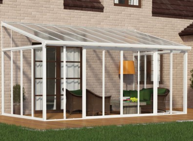 veranda adossÃ©e kit