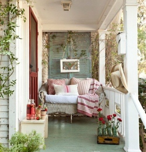 veranda bois rustique