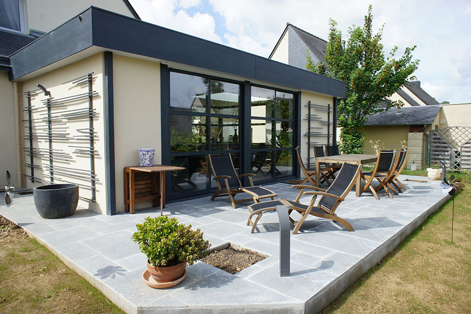extension en bois ou veranda