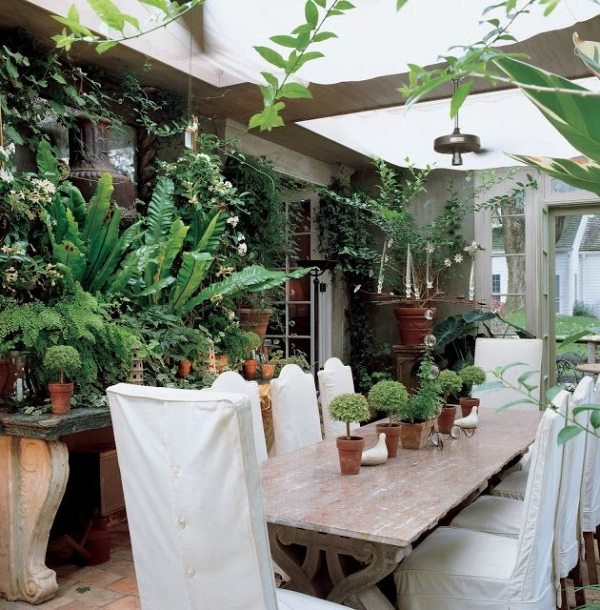 deco de veranda tables et chaises