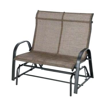 veranda metal patio loveseat glider