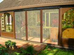 veranda en moustiquaire