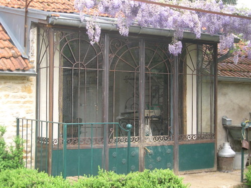 veranda en ferronnerie d'art
