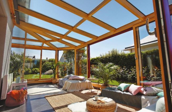 verriere veranda bois