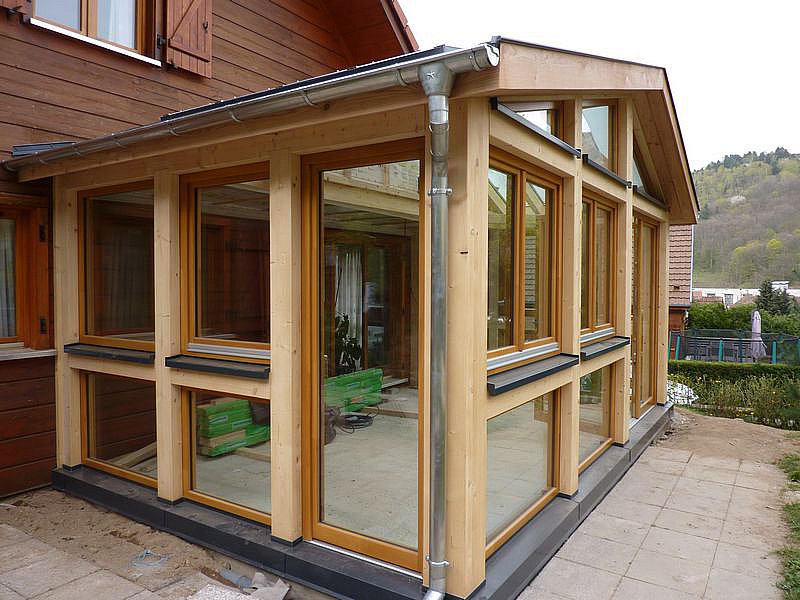 veranda fenetre bois