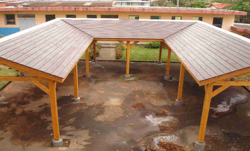 veranda en bois 974