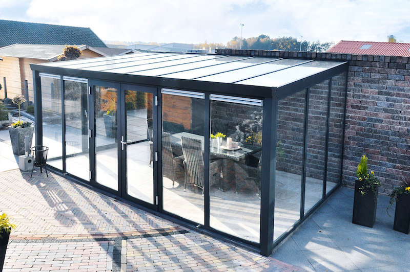 polycarbonate transparent veranda