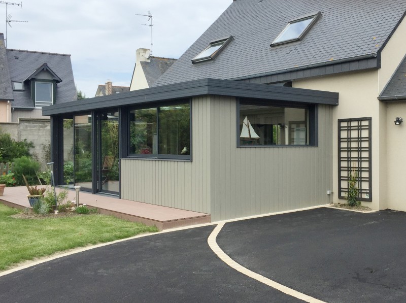 extension veranda contemporaine